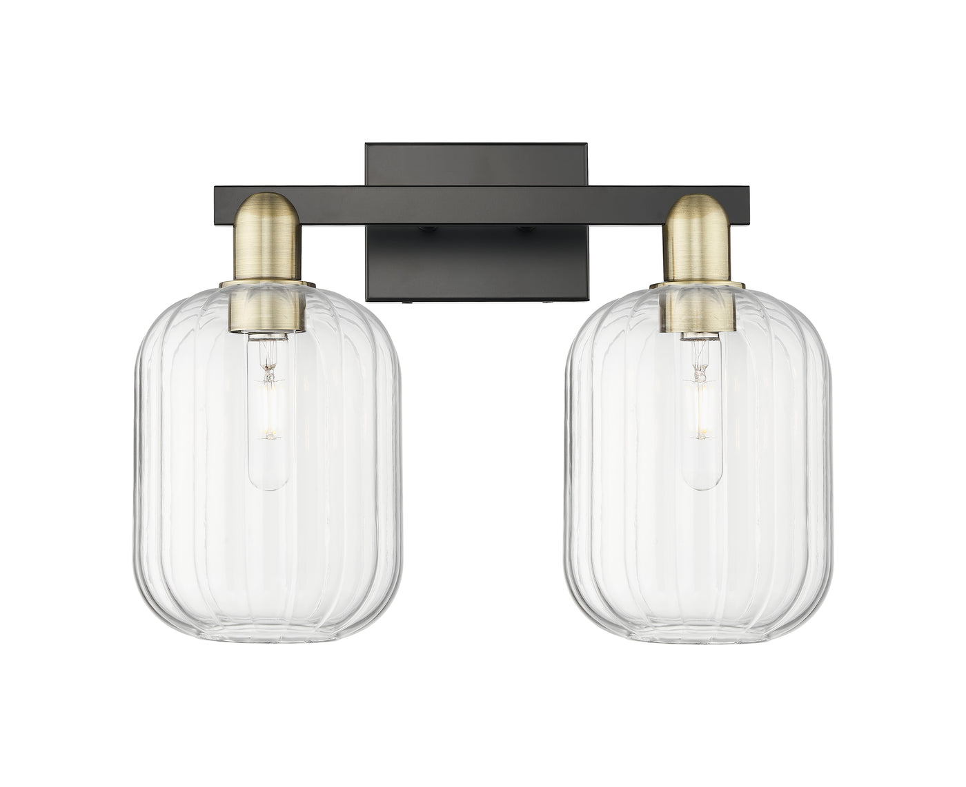 Arcadia Bath Vanity Light Cast Brass Glass