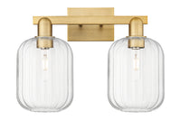 Arcadia Bath Vanity Light Cast Brass Glass