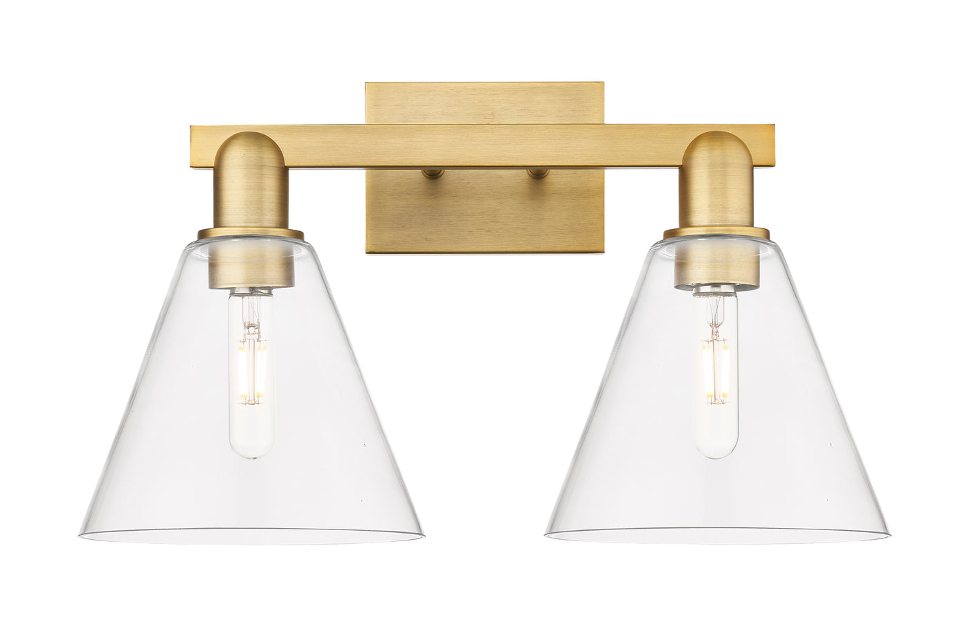 Arcadia Bath Vanity Light Cast Brass Finish
