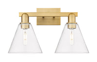 Arcadia Bath Vanity Light Cast Brass Finish