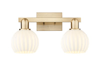 Arcadia Bath Vanity Light Steel Brass 19 Inch