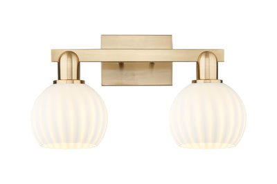 Arcadia Bath Vanity Light Steel Brass 19 Inch