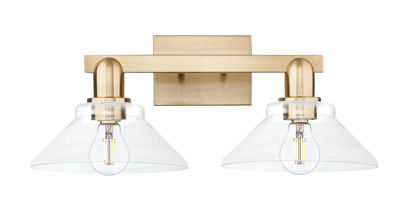 Arcadia Bath Vanity Light Cast Brass