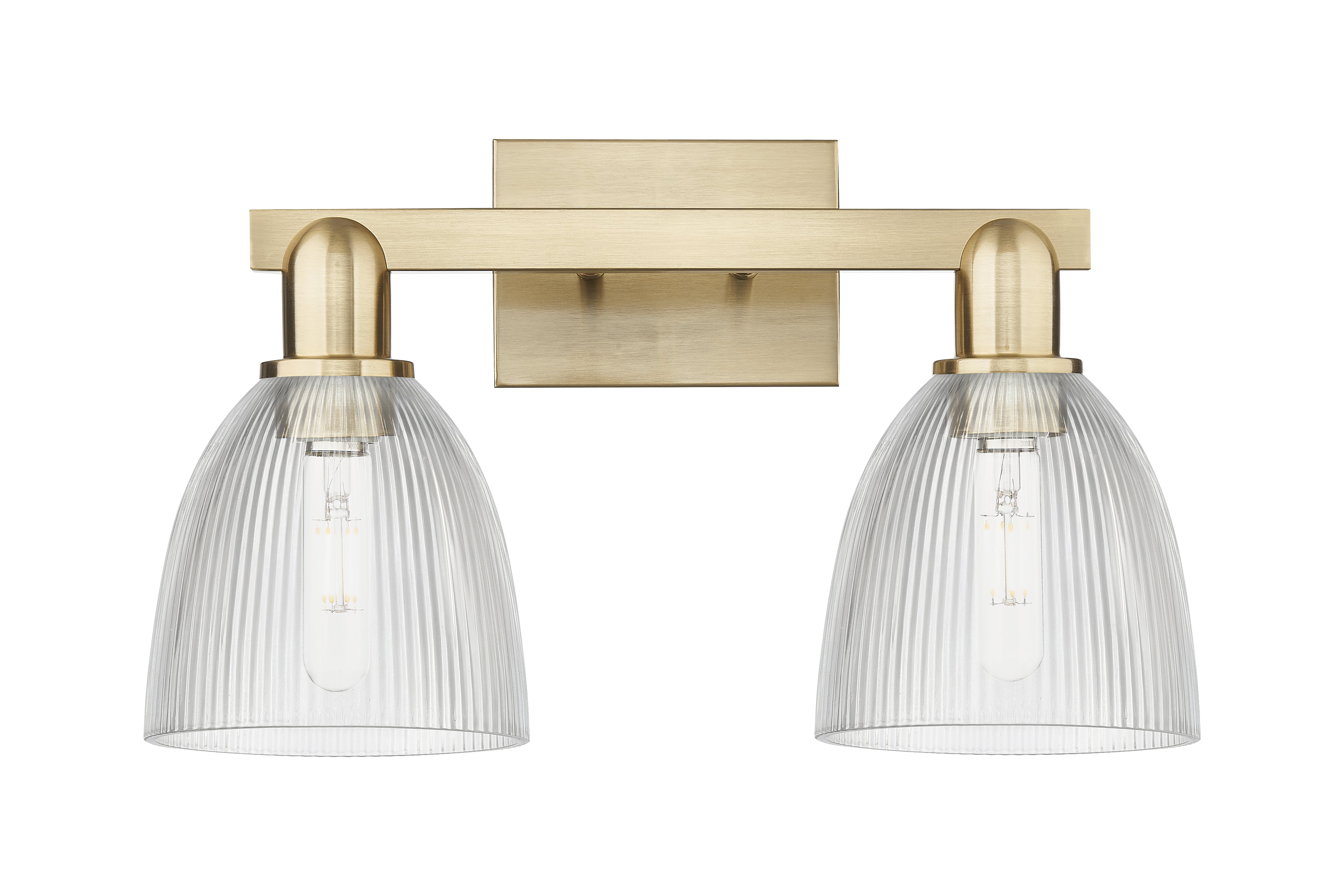 Arcadia Bath Vanity Light Cast Brass Finish
