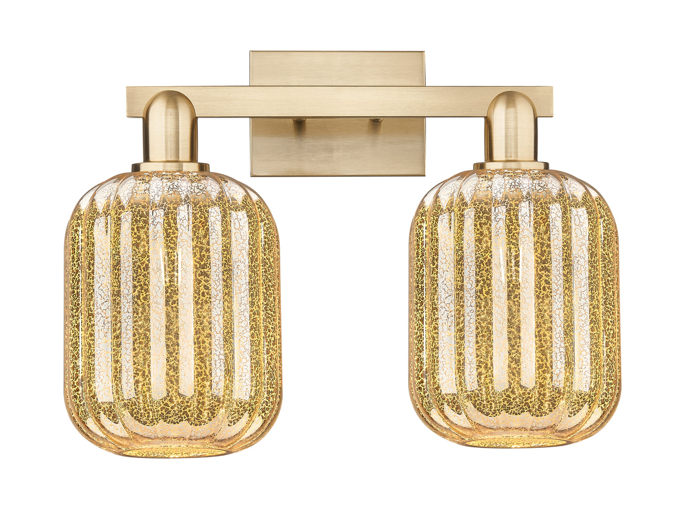 Arcadia Bath Vanity Light Cast Brass Glass