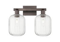 Arcadia Bath Vanity Light Cast Brass Glass