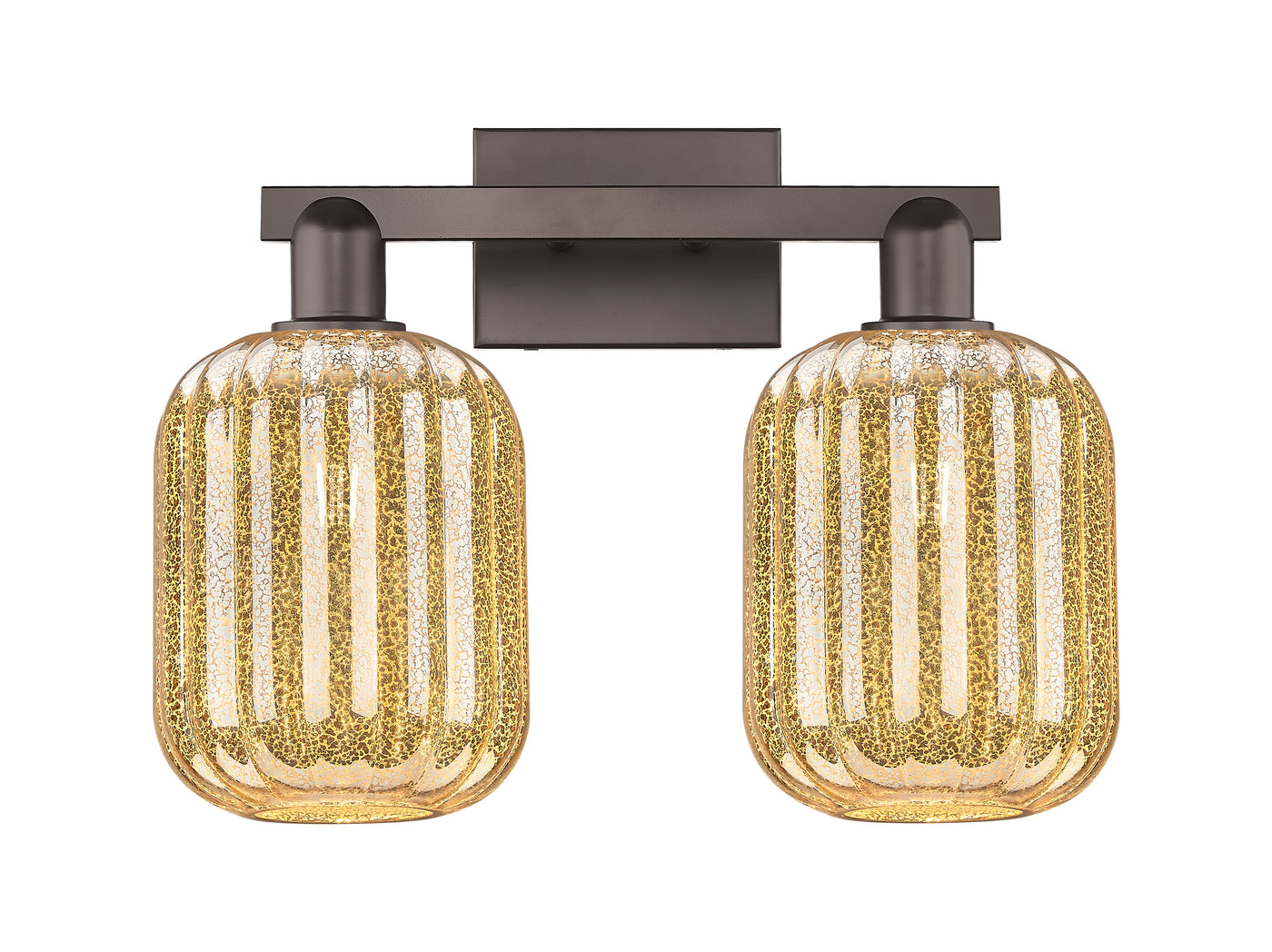 Arcadia Bath Vanity Light Cast Brass Glass
