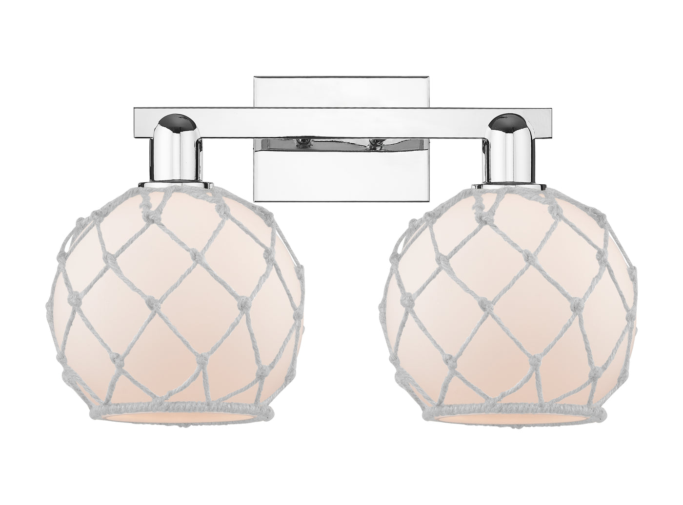 Arcadia Bath Vanity Light Brass Wicker