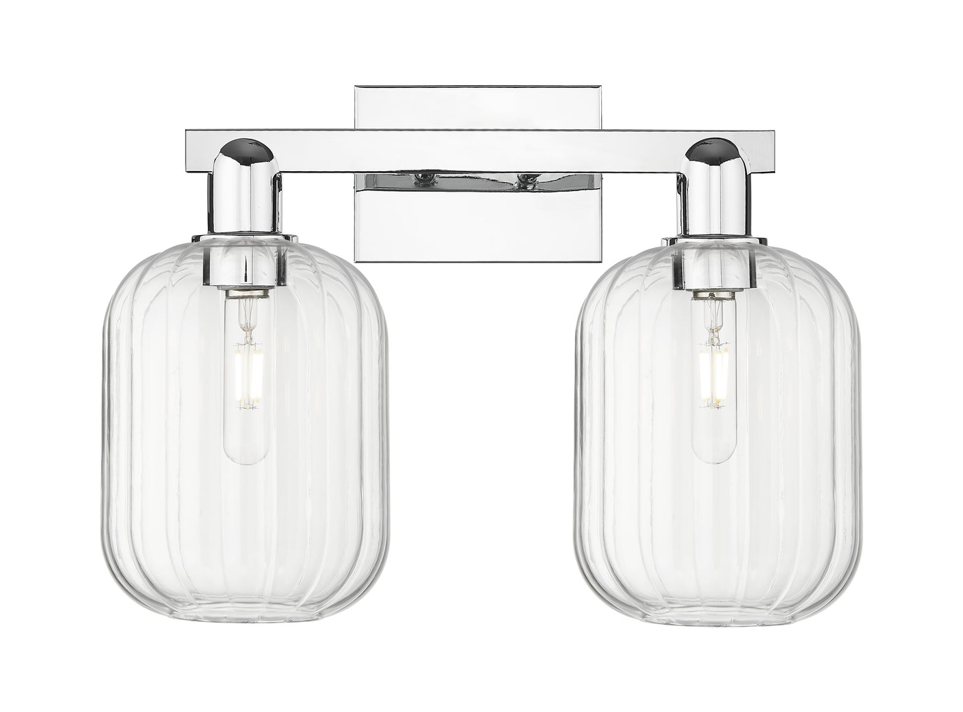 Arcadia Bath Vanity Light Cast Brass Glass