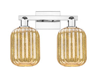 Arcadia Bath Vanity Light Cast Brass Glass