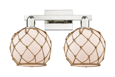 Arcadia Bath Vanity Light Brass Wicker