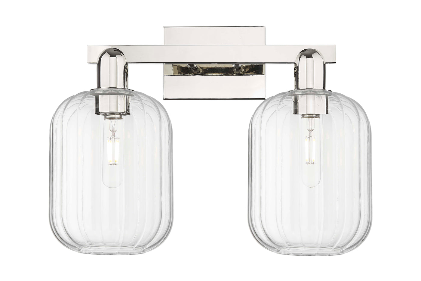 Arcadia Bath Vanity Light Cast Brass Glass