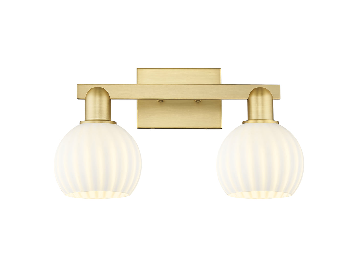 Arcadia Bath Vanity Light Steel Brass 19 Inch