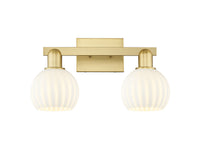 Arcadia Bath Vanity Light Steel Brass 19 Inch