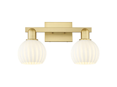 Arcadia Bath Vanity Light Steel Brass 19 Inch
