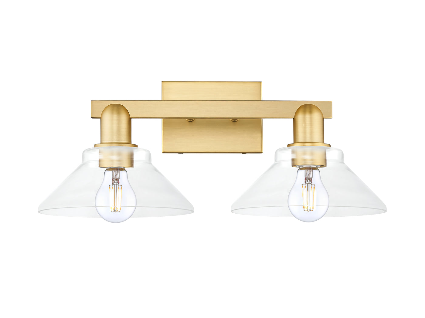 Arcadia Bath Vanity Light Cast Brass