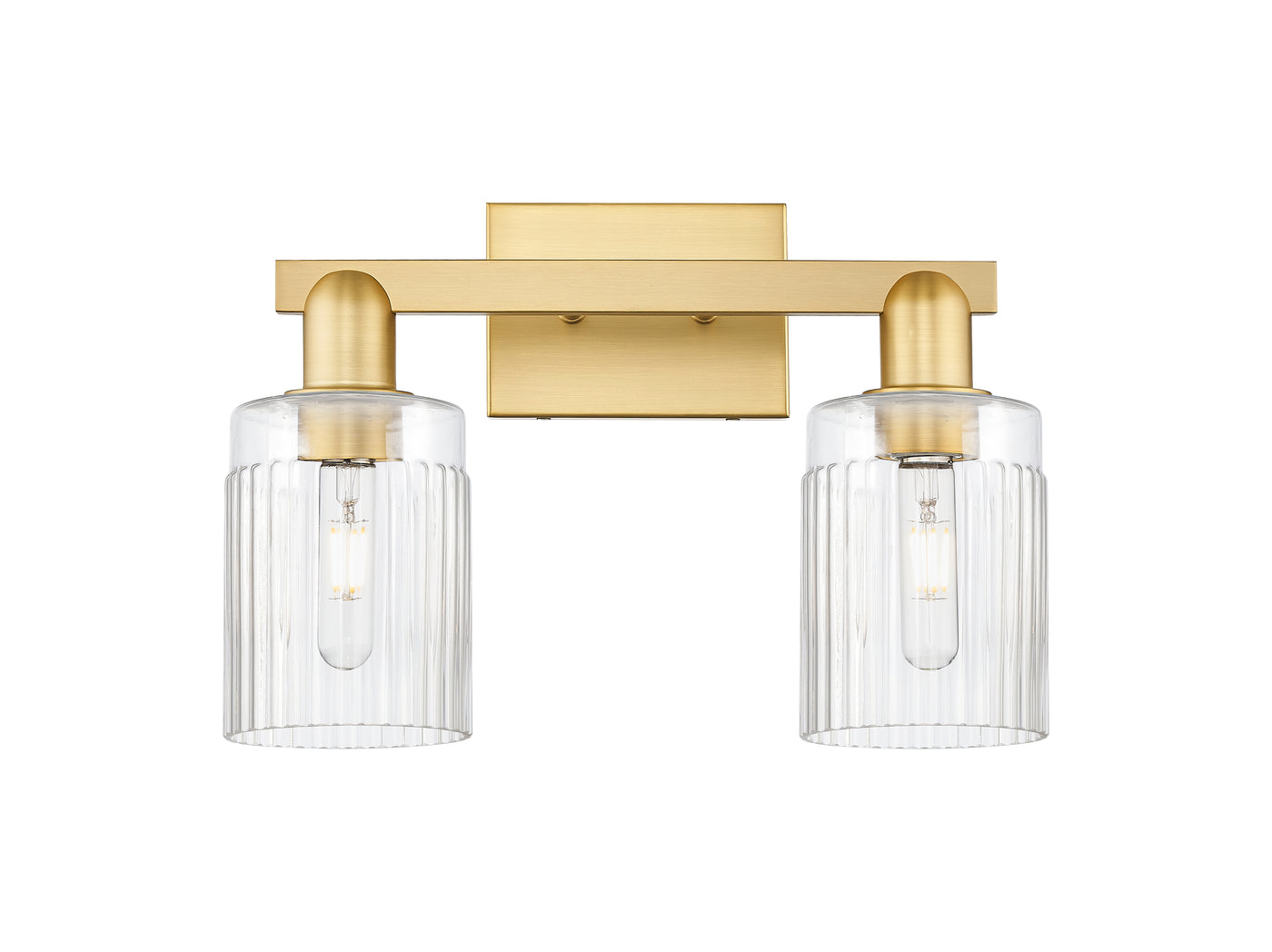 Arcadia Bath Vanity Light Cast Brass Finish