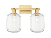 Arcadia Bath Vanity Light Cast Brass Glass