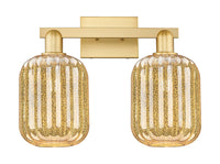 Arcadia Bath Vanity Light Cast Brass Glass