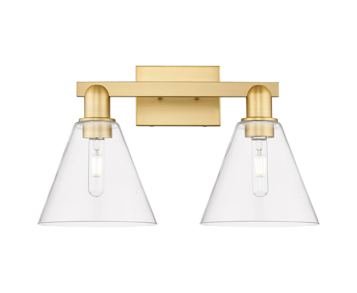 Arcadia Bath Vanity Light Cast Brass Finish