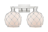 Arcadia Bath Vanity Light Brass Wicker