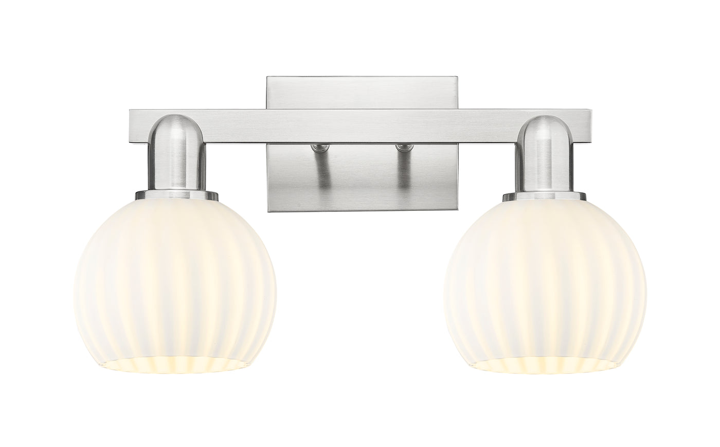 Arcadia Bath Vanity Light Steel Brass 19 Inch