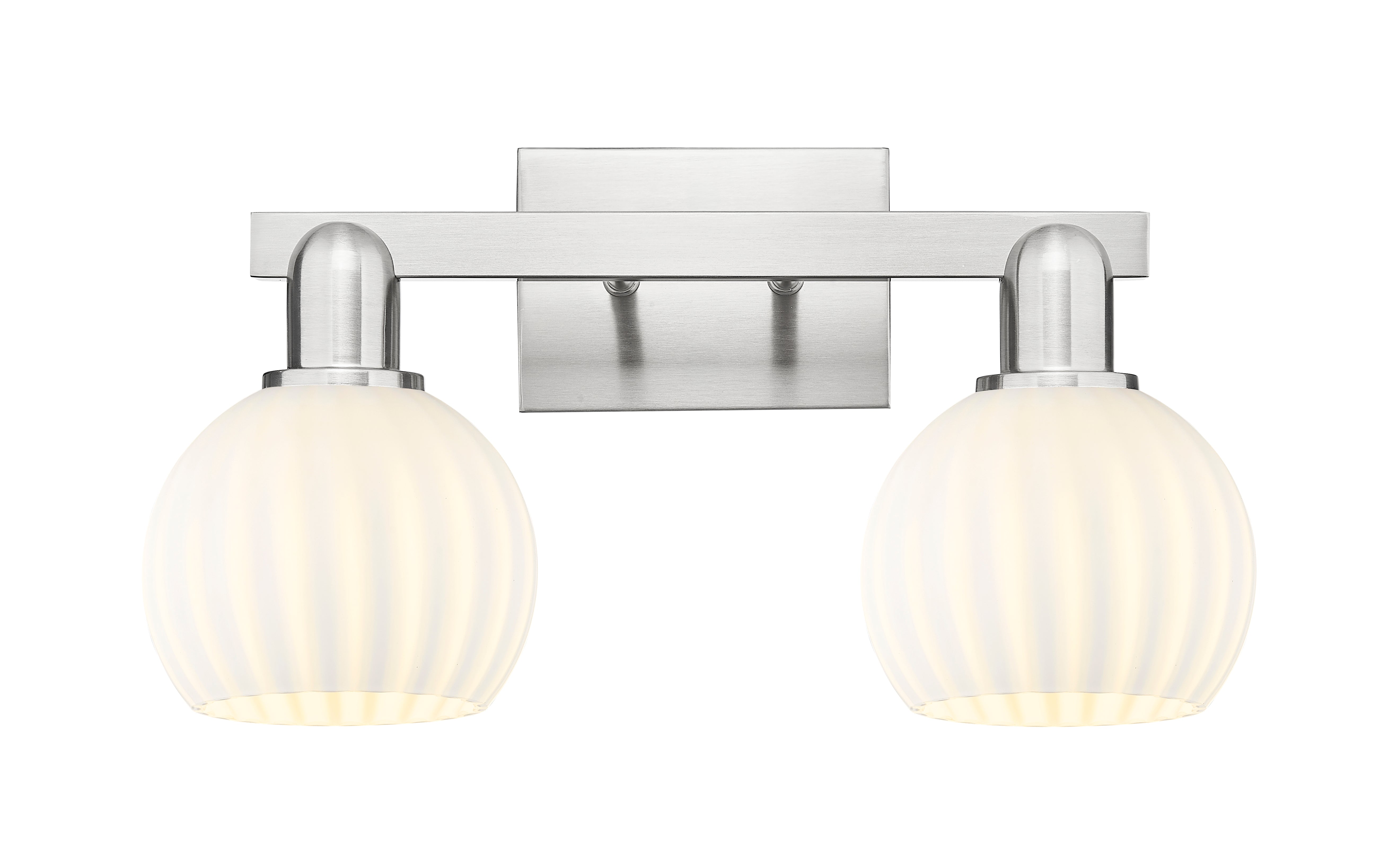 Arcadia Bath Vanity Light Steel Brass 19 Inch