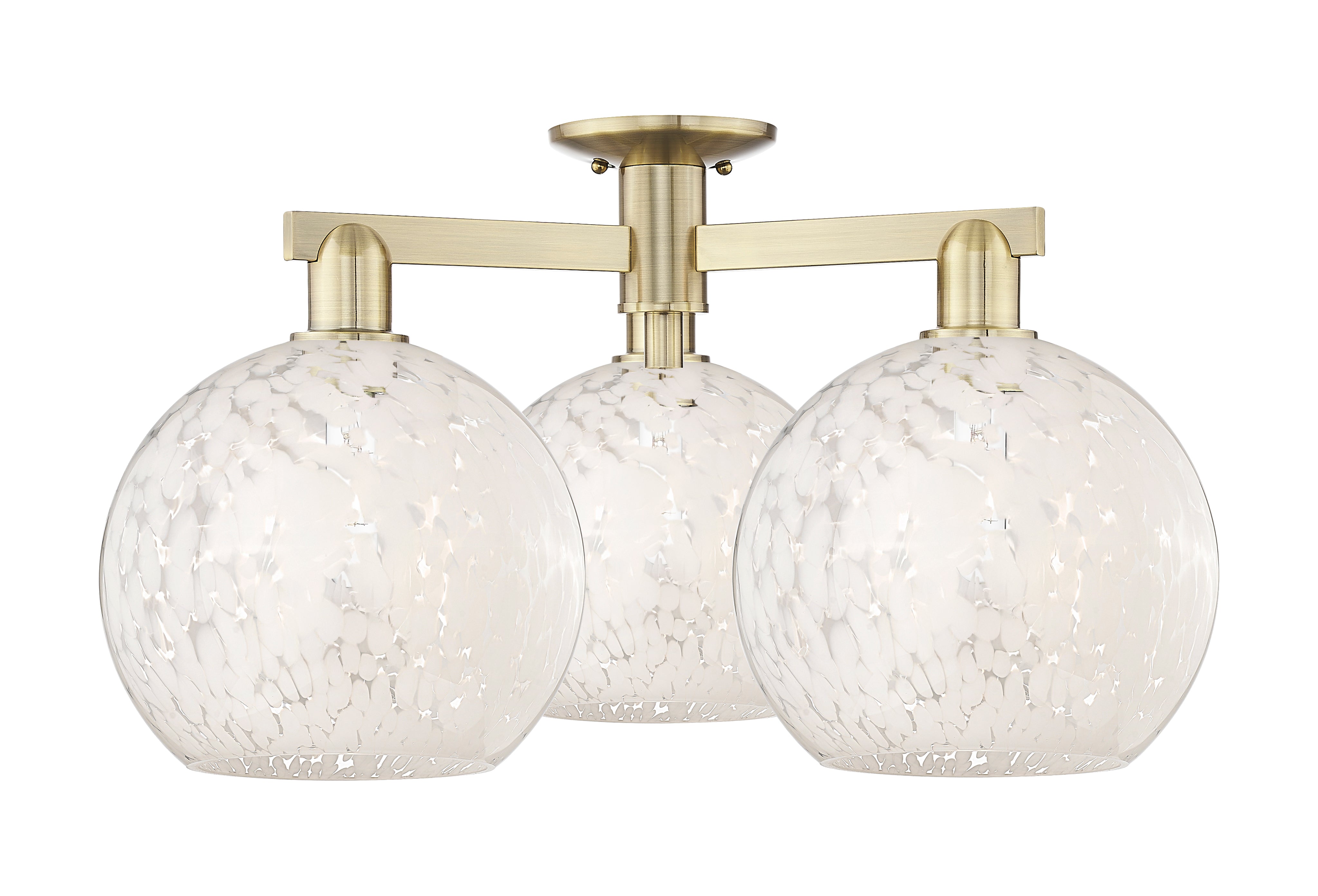 Arcadia Semi-Flush Mount Brushed Nickel