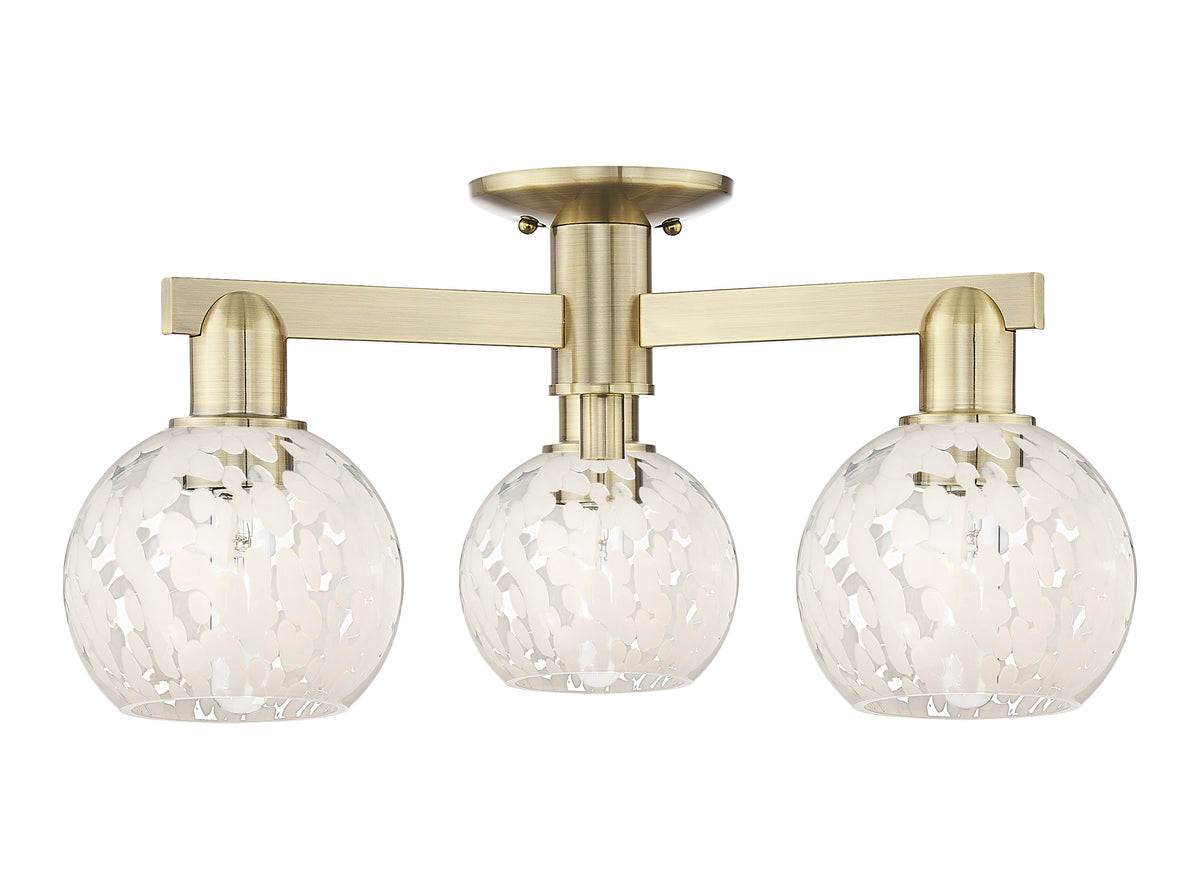 Arcadia Semi-Flush Mount Brushed Satin
