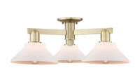 Arcadia Semi-Flush Mount Brushed Satin Nickel