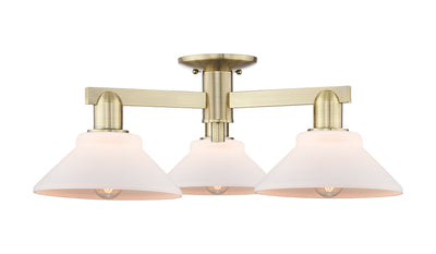 Arcadia Semi-Flush Mount Brushed Satin Nickel