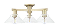 Arcadia Semi-Flush Mount Brushed Satin Nickel