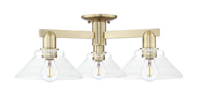 Arcadia Semi-Flush Mount Brushed Satin Nickel