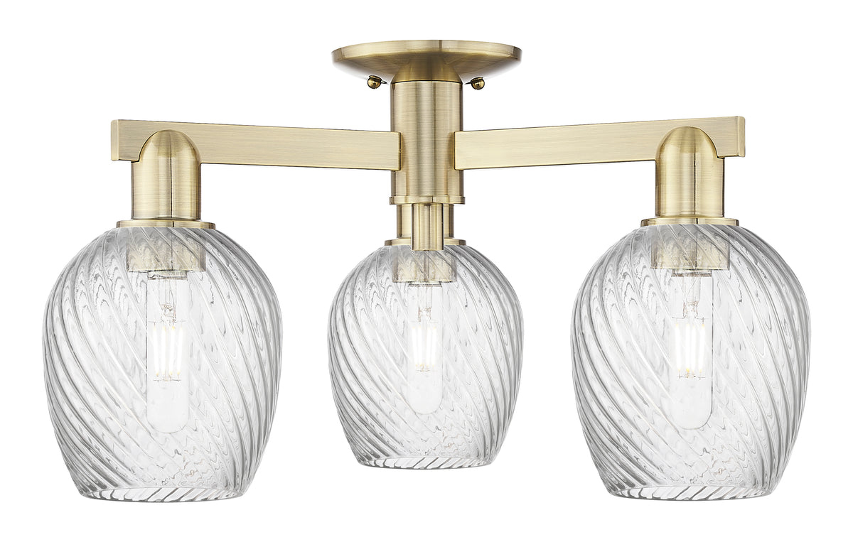 Arcadia Semi-Flush Mount Brushed Nickel