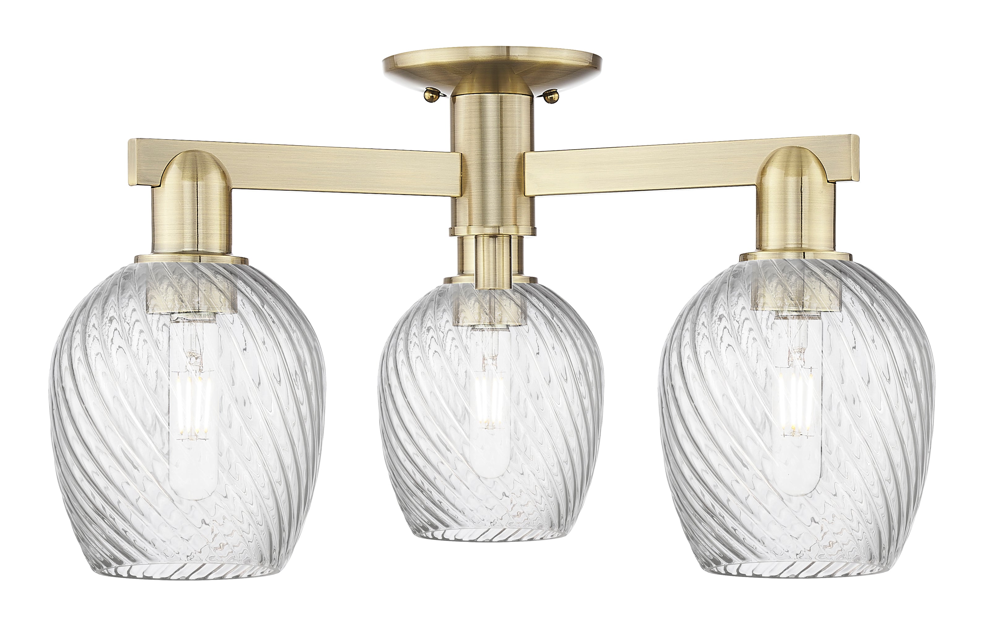 Arcadia Semi-Flush Mount Brushed Nickel
