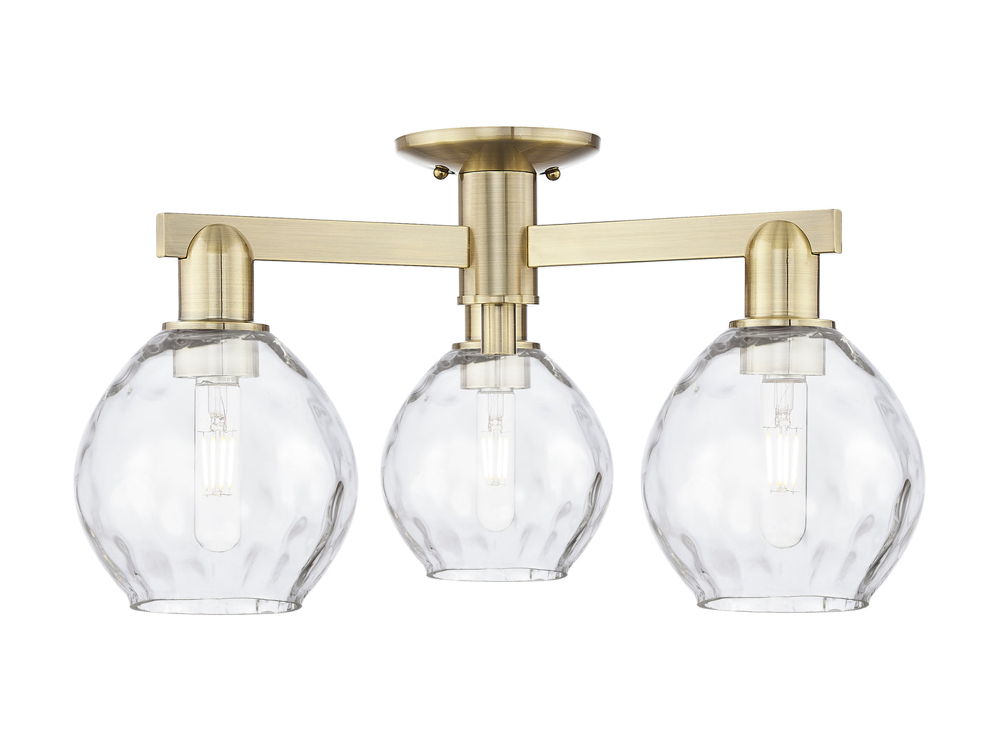 Arcadia Semi-Flush Mount Brushed Nickel