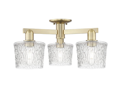 Arcadia Semi-Flush Mount Brushed Satin Nickel