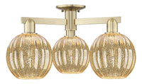 Arcadia Semi-Flush Mount Brushed Satin Nickel