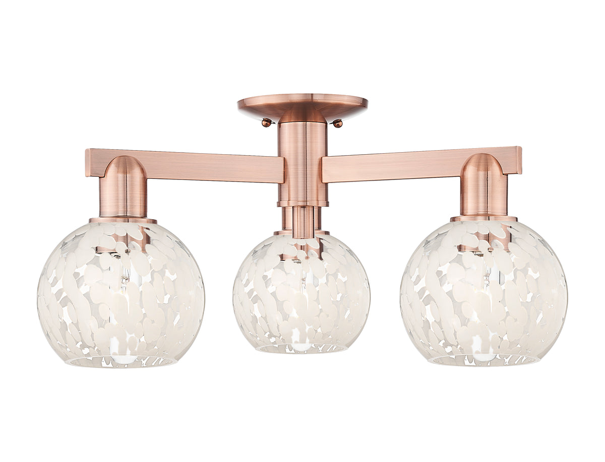 Arcadia Semi-Flush Mount Brushed Satin