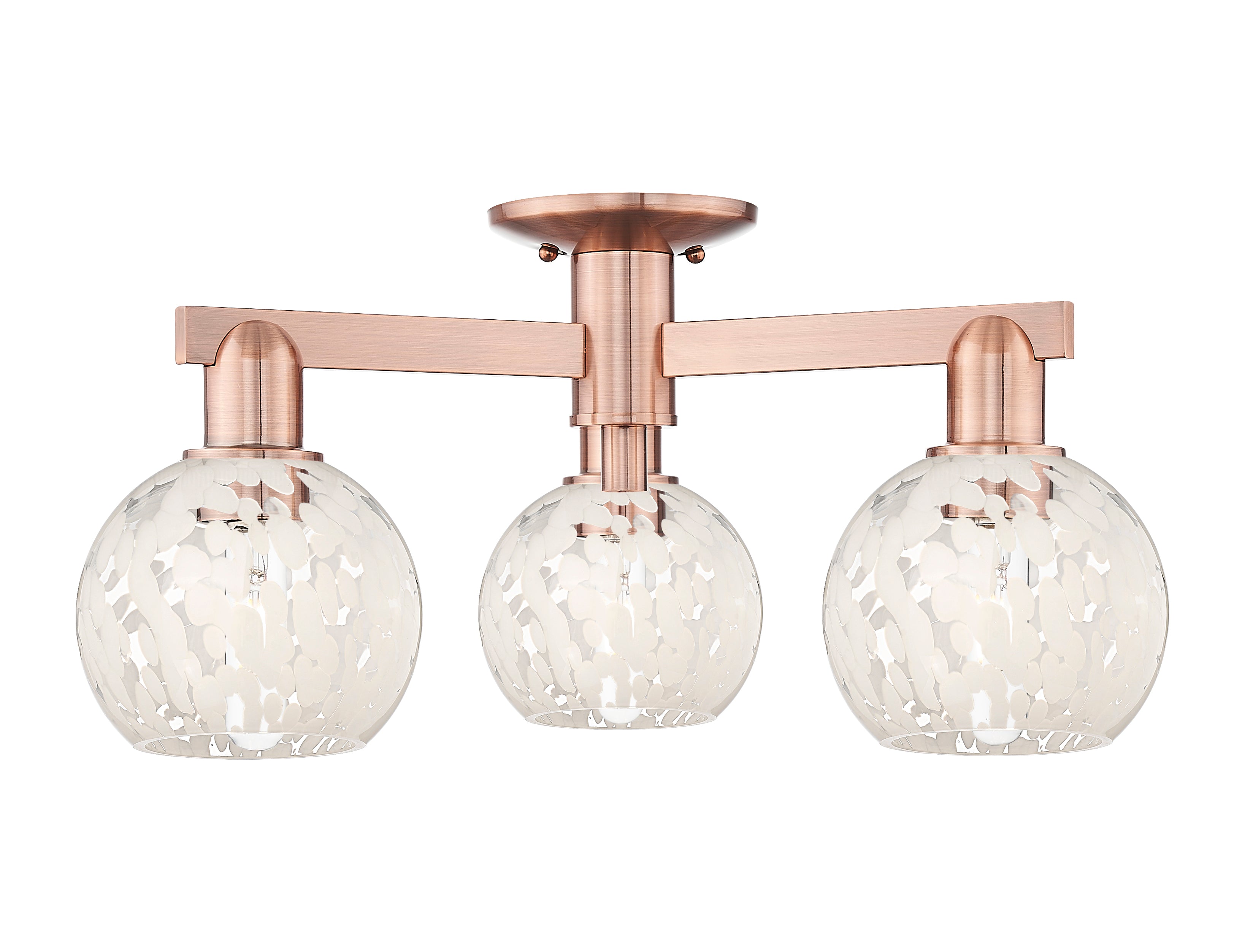 Arcadia Semi-Flush Mount Brushed Satin