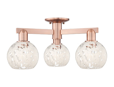 Arcadia Semi-Flush Mount Brushed Satin