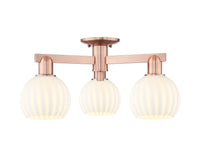Arcadia Semi-Flush Mount Brushed Satin Nickel