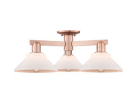 Arcadia Semi-Flush Mount Brushed Satin Nickel