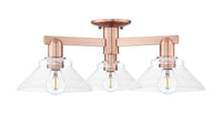 Arcadia Semi-Flush Mount Brushed Satin Nickel