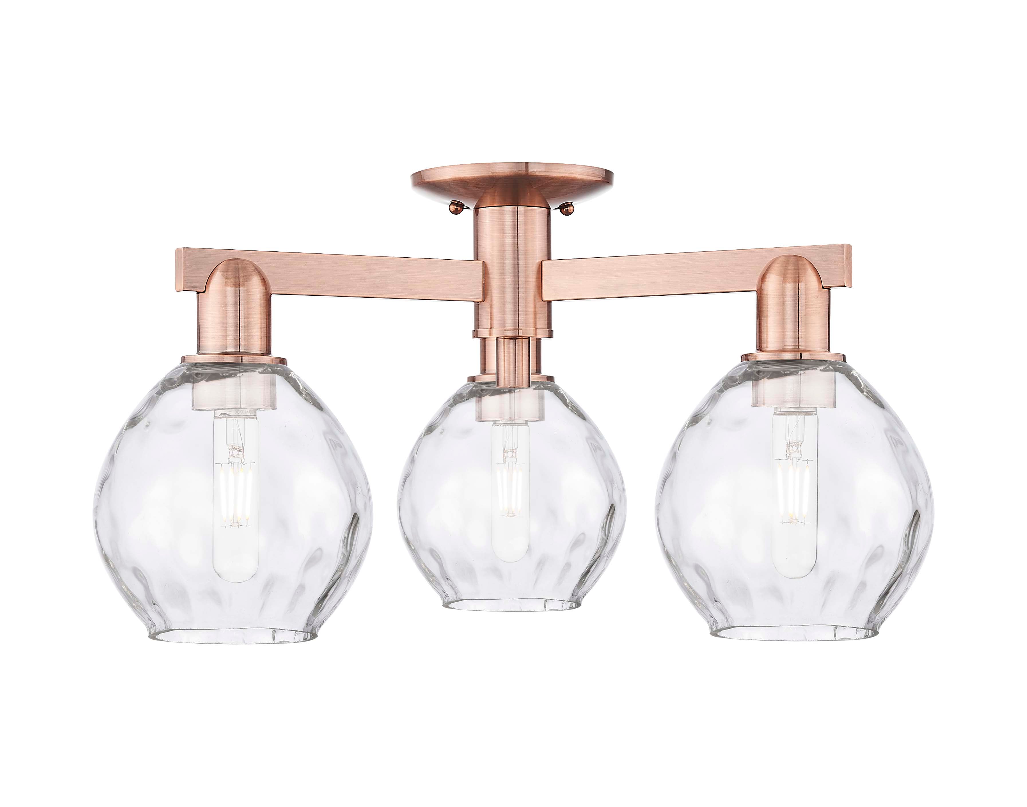 Arcadia Semi-Flush Mount Brushed Nickel