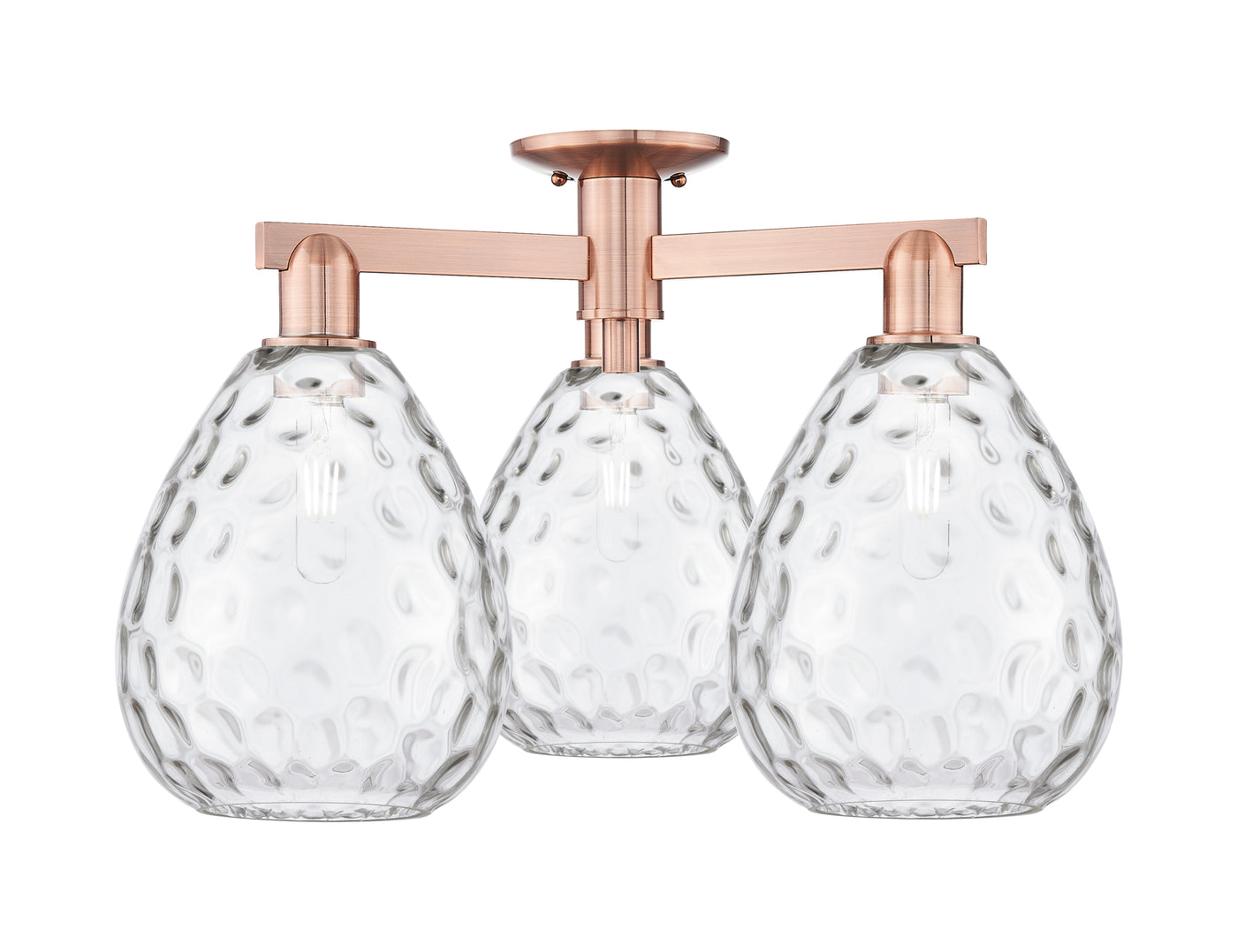 Arcadia Semi-Flush Mount Cast Brass