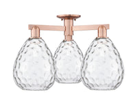 Arcadia Semi-Flush Mount Cast Brass