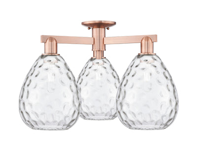 Arcadia Semi-Flush Mount Cast Brass