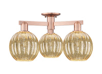 Arcadia Semi-Flush Mount Brushed Satin Nickel