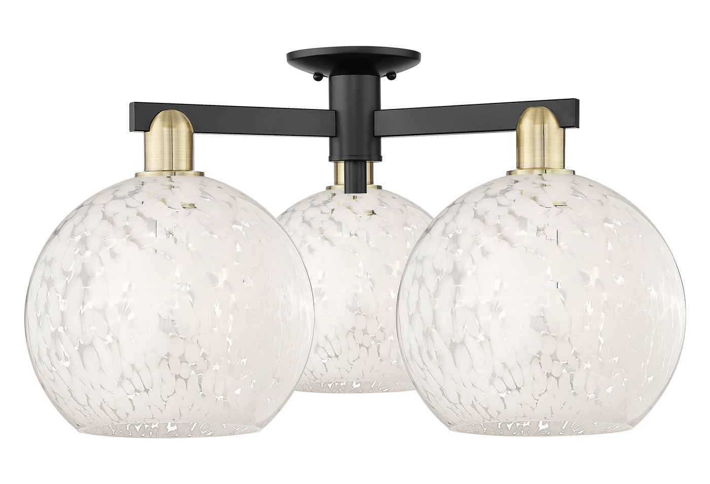 Arcadia Semi-Flush Mount Brushed Nickel